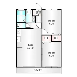 群馬県高崎市菅谷町【アパート】の間取り