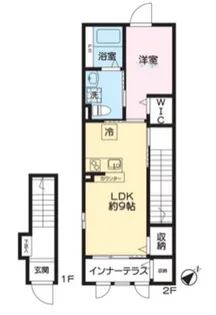 CALME笹塚【2階】の間取り