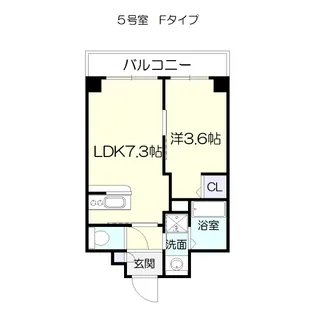 ピネータ天保山【3階】の間取り