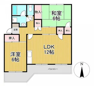 グリーンハイツ飯田【2階】の間取り
