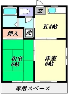 ディーベラハイツ【2階】の間取り