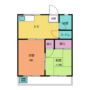 出町ハイツ【2階】の間取り