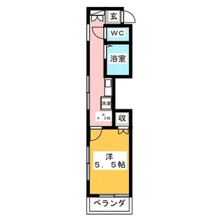 サンライズマツナガ【1階】の間取り