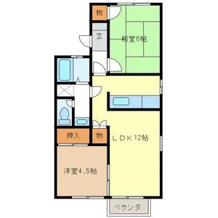 グランドハイツ森 A・B・C【1階】の間取り