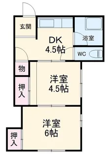 コーポ角田【2階】の間取り