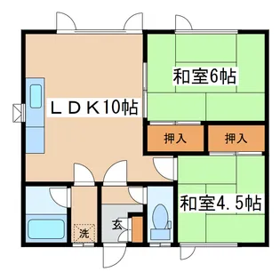 ハイツKameoka【2階】の間取り