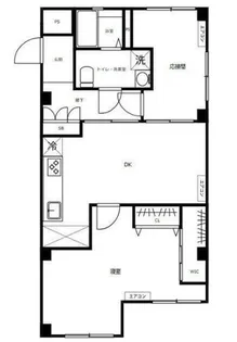 麻布コーポラス【1階】の間取り