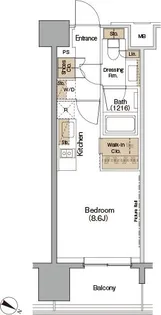 ザ・パークハビオ目黒【12階】の間取り