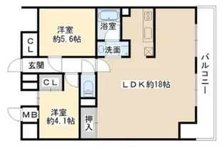 APAガーデンコートザビエルパーク【5階】の間取り