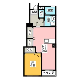 ラフレシールA【1階】の間取り