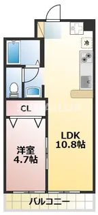 アネックスビバビル【3階】の間取り