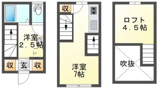 casacozy寺家駅前の間取り