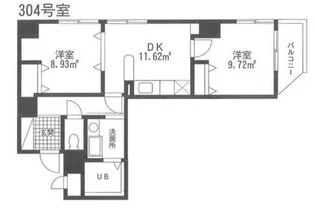 アリエスヨコハマ【3階】の間取り