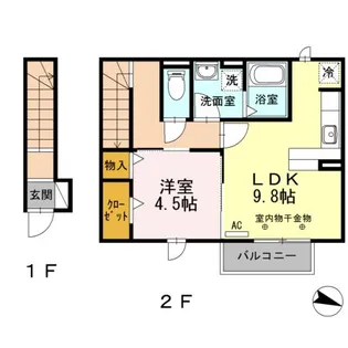 エスポワール高崎【2階】の間取り