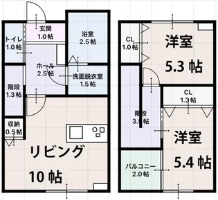 スピネルデュオの間取り