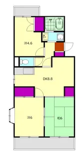第2府川マンション【2階】の間取り