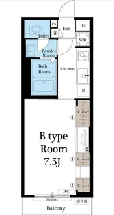 千葉県船橋市行田町【アパート】の間取り
