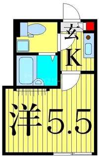 東京都葛飾区宝町2【アパート】の間取り