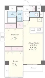 GARDENCOURT A 西高島平【1階】の間取り