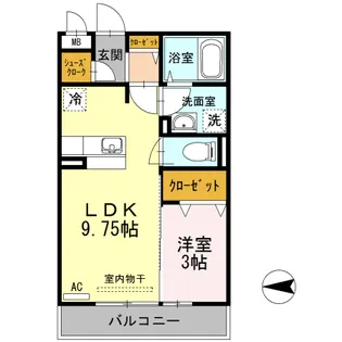 広島県福山市南蔵王町4【アパート】の間取り