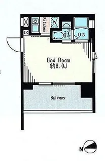 東京都新宿区市谷薬王寺町【マンション】の間取り