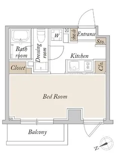ORSUS新江古田【1階】の間取り