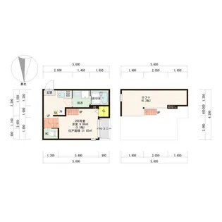 Zen Garden Apartment - Sakae【2階】の間取り