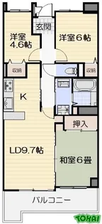 サンハイム駅部田【4階】の間取り