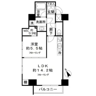 ルシェーヌ恵比寿【3階】の間取り