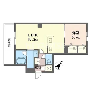 シャーメゾンAnge【1階】の間取り