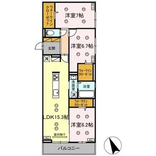 プレアデス【2階】の間取り