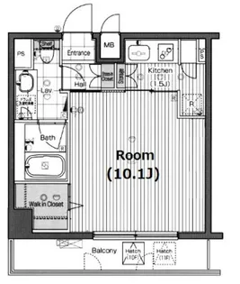 東京都港区芝5【マンション】の間取り