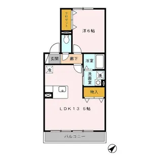 千葉県市川市富浜2【アパート】の間取り