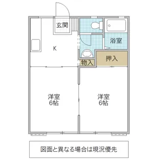 ハイツサングリーン【1階】の間取り