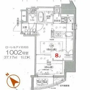 ローレルアイ茗荷谷【10階】の間取り