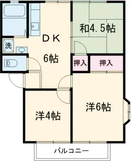 ハイツカミオ【2階】の間取り
