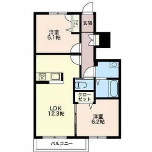 ソフィエール【1階】の間取り