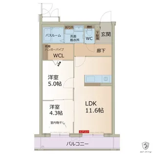 ラフォーレ西可児【1階】の間取り