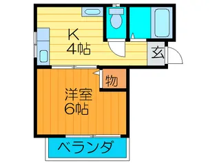 クレセント3【3階】の間取り
