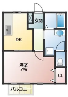 ヒルトップ【1階】の間取り