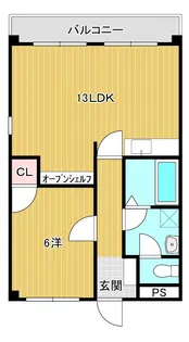 グリーンコープ【3階】の間取り