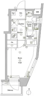 L Flat板橋区役所前【6階】の間取り