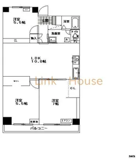 東京都江戸川区北葛西4【マンション】の間取り