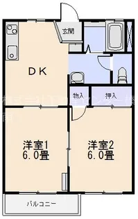 ロワイムヨネシン37【2階】の間取り