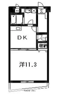 徳島県徳島市北佐古二番町【マンション】の間取り
