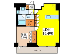 プライムメゾン西早稲田【5階】の間取り