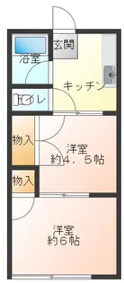 シティハイム芝山【1階】の間取り