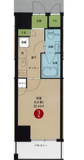 エルザビル名古屋駅前【7階】の間取り