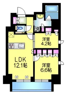 アトラス秋葉原CALMODE【9階】の間取り