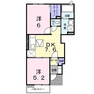 アムール【1階】の間取り